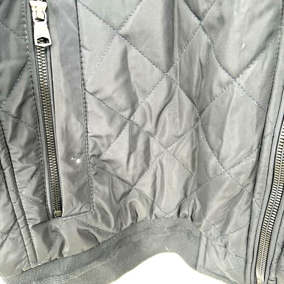 Calvin Klein Size XXL Quilted Jacket Coat Zip Up‎ Pockets Black 100% Polyester - Picture 3 of 6